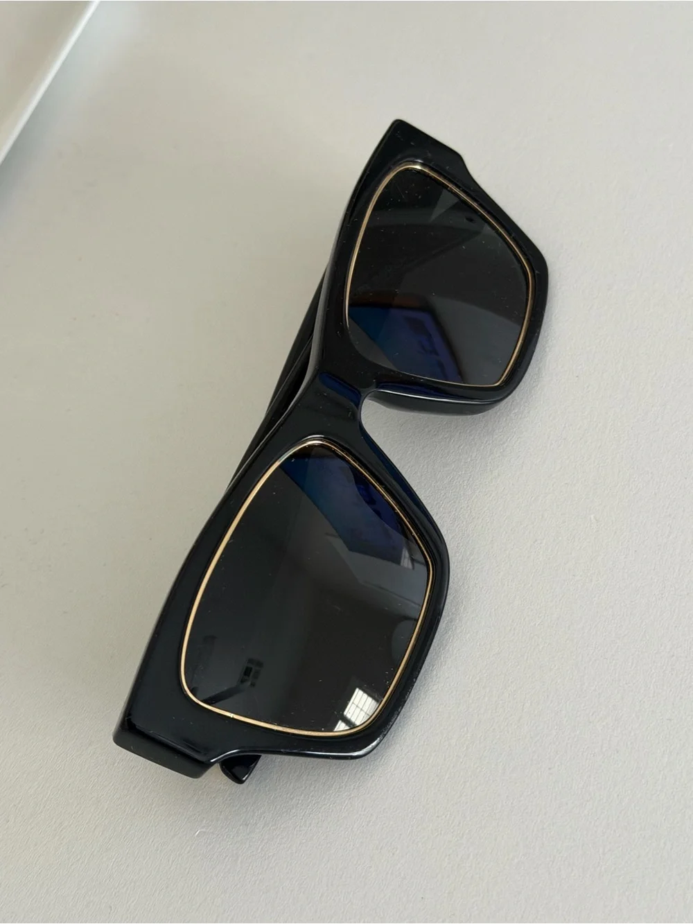 Tory Burch Black Sunglasses with Gold Logo Accent